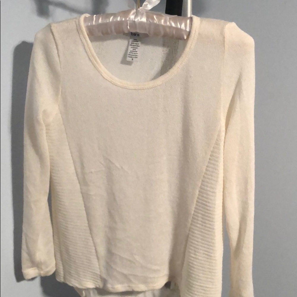 Sheer white sweater